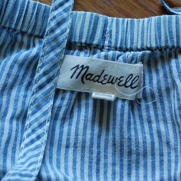 Madewell Striped Tie-Strap Cami Top Tank Romantic Lightweight - Picture 2 of 3